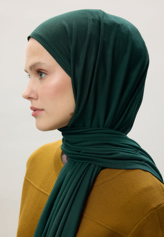 Jersey Hijab Dark Green