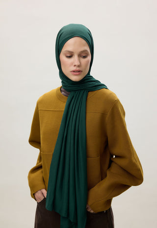 Jersey Hijab Dark Green
