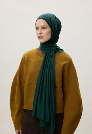 Jersey Hijab Dark Green