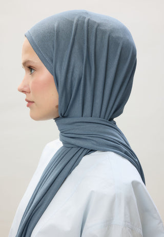 Jersey Hijab Indigo