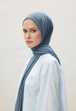 Jersey Hijab Indigo