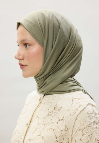 Jersey Hijab Soft Green