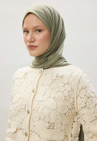 Jersey Hijab Soft Green
