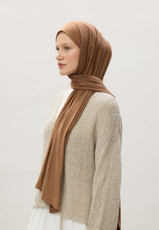 Jersey Hijab Latte Brown
