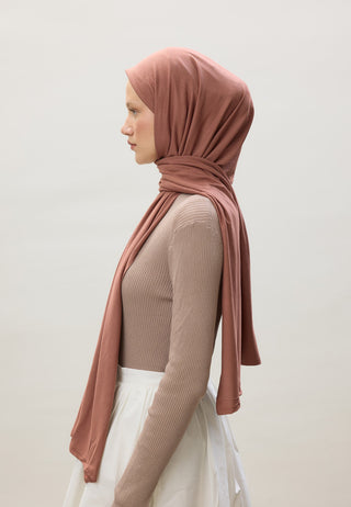 Jersey Hijab Cinnamon Bark