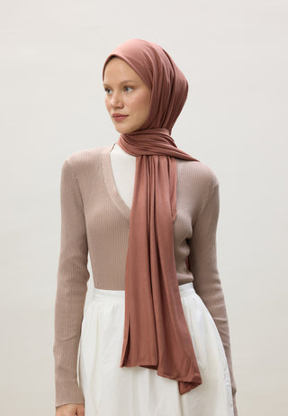 Jersey Hijab Cinnamon Bark