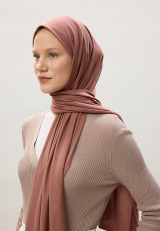 Jersey Hijab Cinnamon Bark