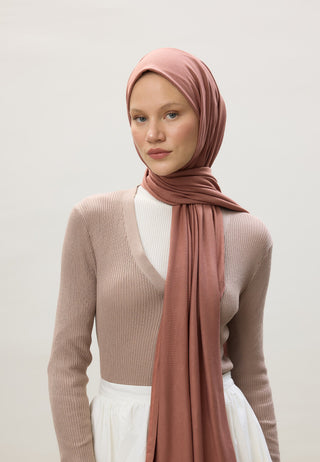 Jersey Hijab Cinnamon Bark