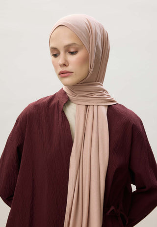 Jersey Hijab Dusty Pink