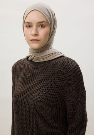 Jersey Hijab Pebble