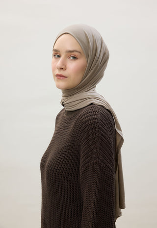 Jersey Hijab Pebble