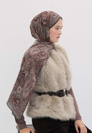 AMORA DESEN ŞAL VINTAGE ROSE