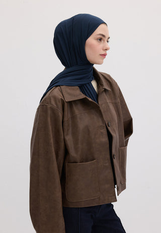 BAMBU PENYE ŞAL KOYU MAVİ