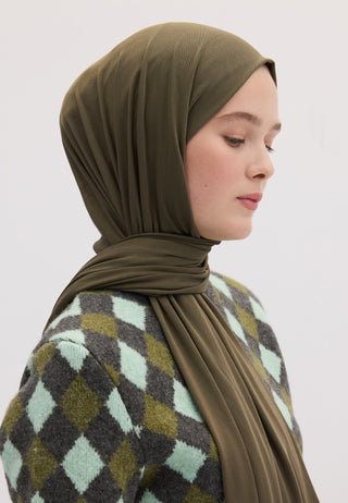 Bamboo Jersey Hijab Ash