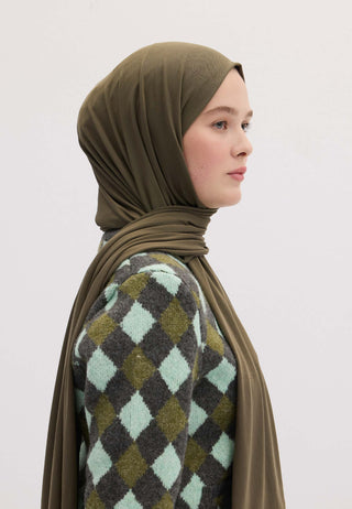 Bamboo Jersey Hijab Ash