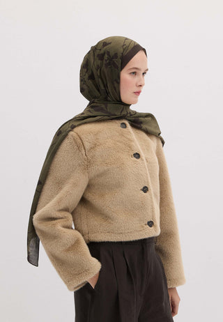 DARK FOREST DESEN ŞAL ORMAN YEŞİLİ