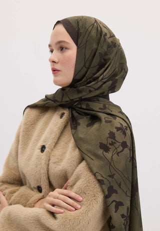 DARK FOREST DESEN ŞAL ORMAN YEŞİLİ