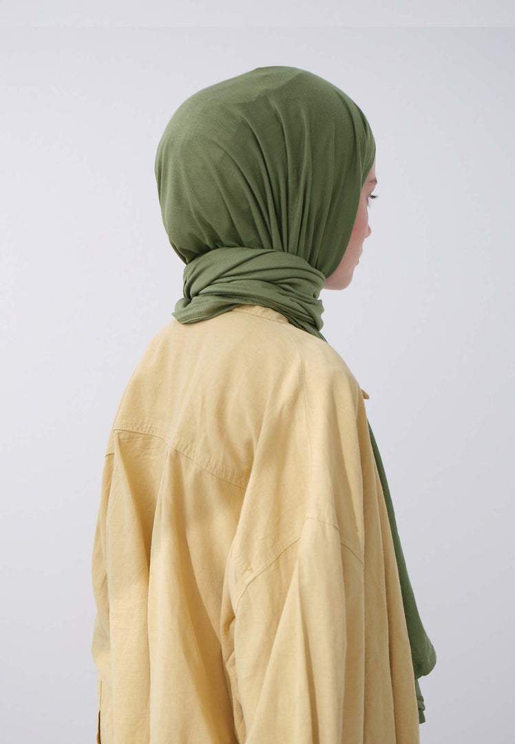 Jersey Hijab Pine Green