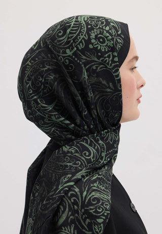 FREESIA DESEN ŞAL YEŞİL