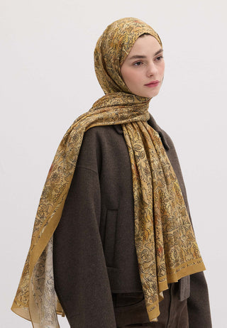 Hesperia Patterned Hijab Mustard