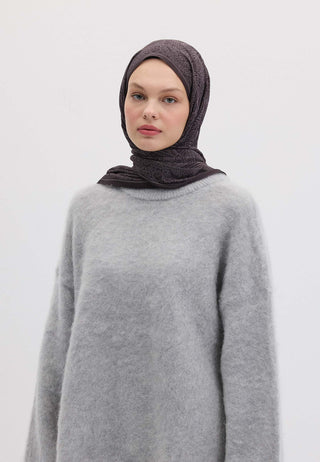 Reina Patterned Hijab Purple