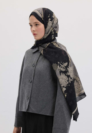 SIENNA DESEN ŞAL METALİK GRİ