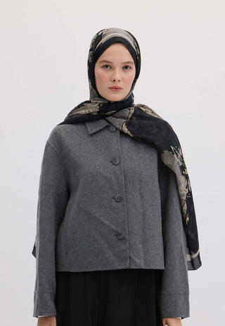 SIENNA DESEN ŞAL METALİK GRİ