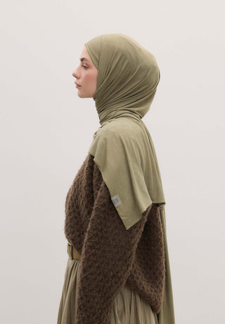 Bamboo Jersey Hijab Khaki