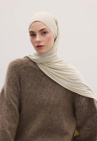 Bamboo Jersey Hijab Pale Green