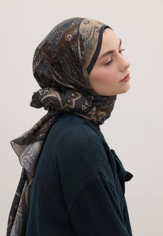 SIARA DESEN ŞAL LACİVERT