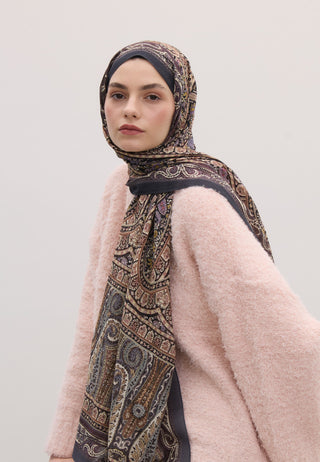 NORDIC PAISLEY DESEN ŞAL ORKİDE