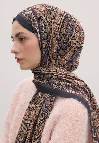 NORDIC PAISLEY DESEN ŞAL ORKİDE