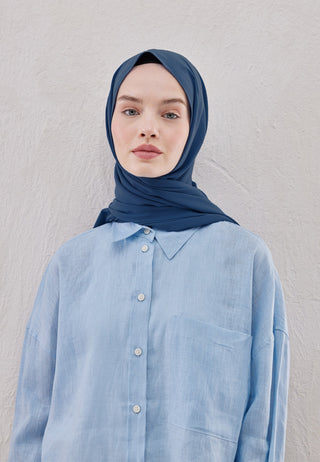 MEDİNE İPEĞİ ŞAL İNDİGO