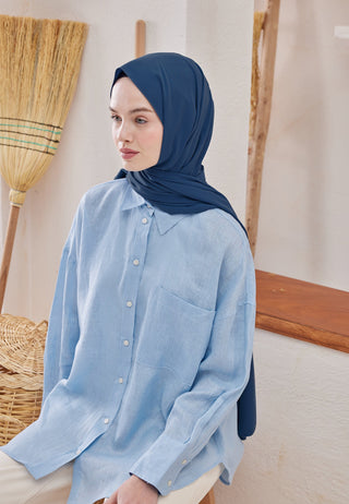 MEDİNE İPEĞİ ŞAL İNDİGO