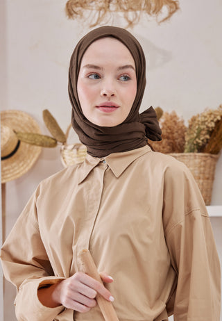 Bamboo Hijab Chocolate Brown