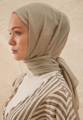 RAMİ VİSKON ŞAL KOYU BEJ