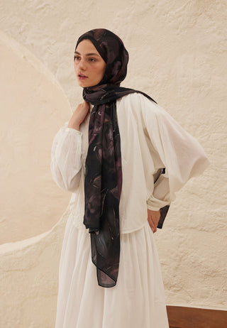 DARK GARDEN DESEN RAMİ ŞAL GÜLKURUSU