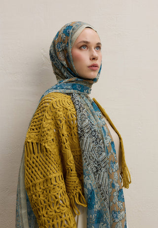 ADELLA DESEN İPEK KREP ŞAL ADAÇAYI