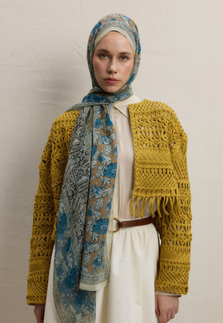 ADELLA DESEN İPEK KREP ŞAL ADAÇAYI