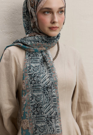 ADELLA DESEN İPEK KREP ŞAL BEJ