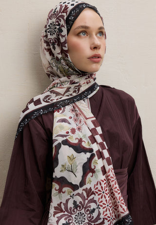 BELLA DESEN İPEK KREP ŞAL SİYAH