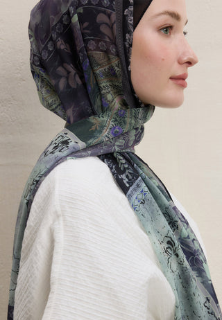 CARINA DESEN İPEK KREP ŞAL LAVANTA