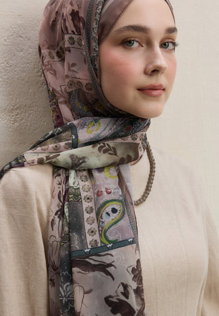 CARINA DESEN İPEK KREP ŞAL NUDE