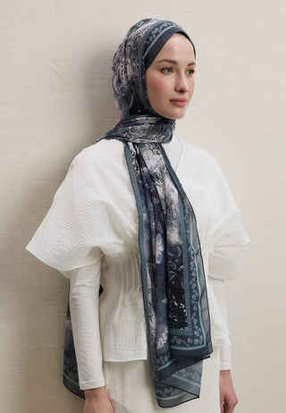 ELLEN DESEN İPEK KREP ŞAL MİNT YEŞİLİ