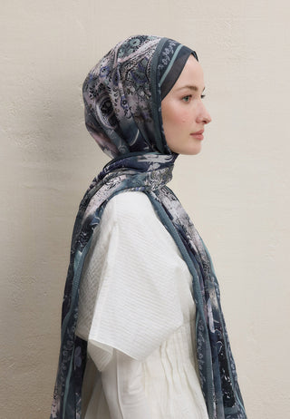 ELLEN DESEN İPEK KREP ŞAL MİNT YEŞİLİ