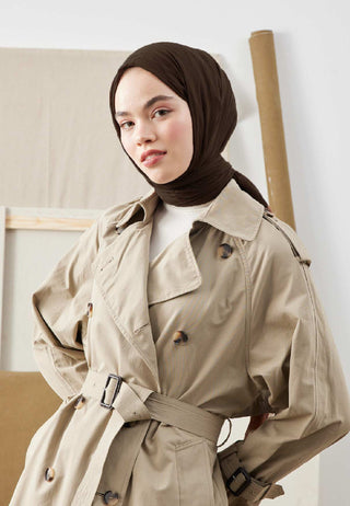 Bamboo Hijab Bitter Brown