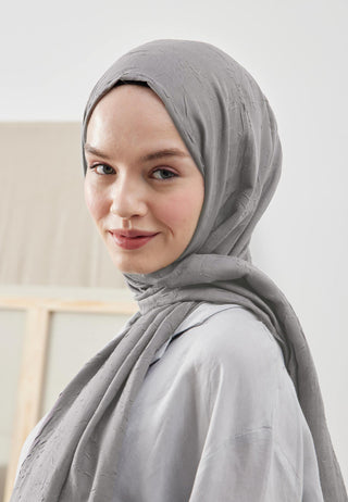 BAMBU ŞAL KOYU GRİ