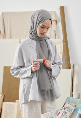 BAMBU ŞAL KOYU GRİ