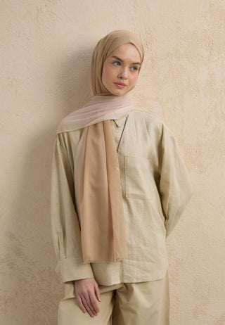 Modal Degrade Hijab Pearl Beige