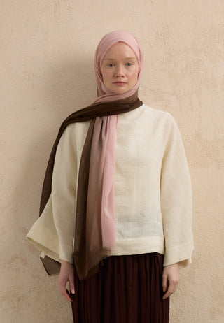 MODAL DEGRADE ŞAL KAHVE-PUDRA